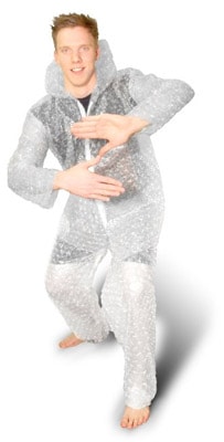 Bubble wrap costume